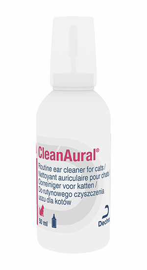 CleanAural Cat 50 ml - Płyn do rutynowego oczyszczania uszu dla kotów