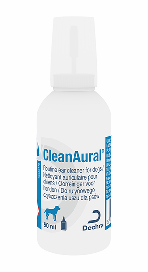 CleanAural Dog 50 ml - Płyn do rutynowego czyszczenia uszu psa