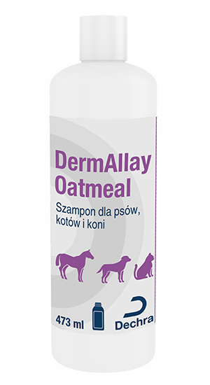 DermAllay Oatmeal Equine Shampoo 473 ml - Szampon dla koni, psów i kotów