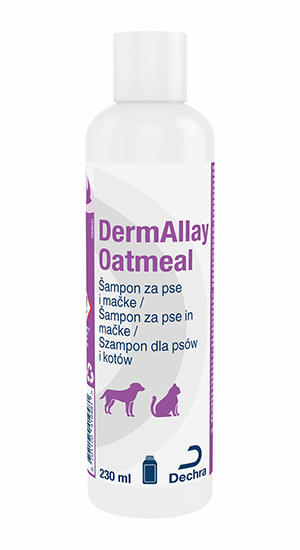 DermAllay Oatmeal 230 ml  - Szampon dla psów i kotów