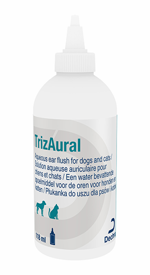 TrizAural Solution 118 ml - Płukanka do uszu dla psów i kotów